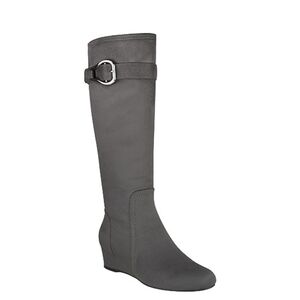 Gray Knee-High Women's Boots